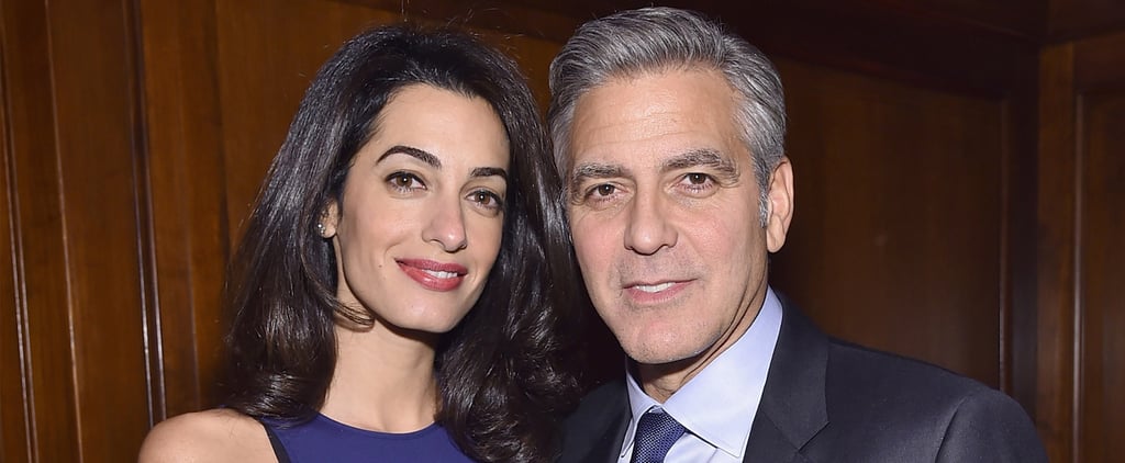 George and Amal Clooney at The 100 LIVES Initiative