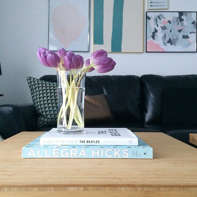 Tulips in an unexpected color feel simple and elegant. 
Source: Instagram user karinaclarence