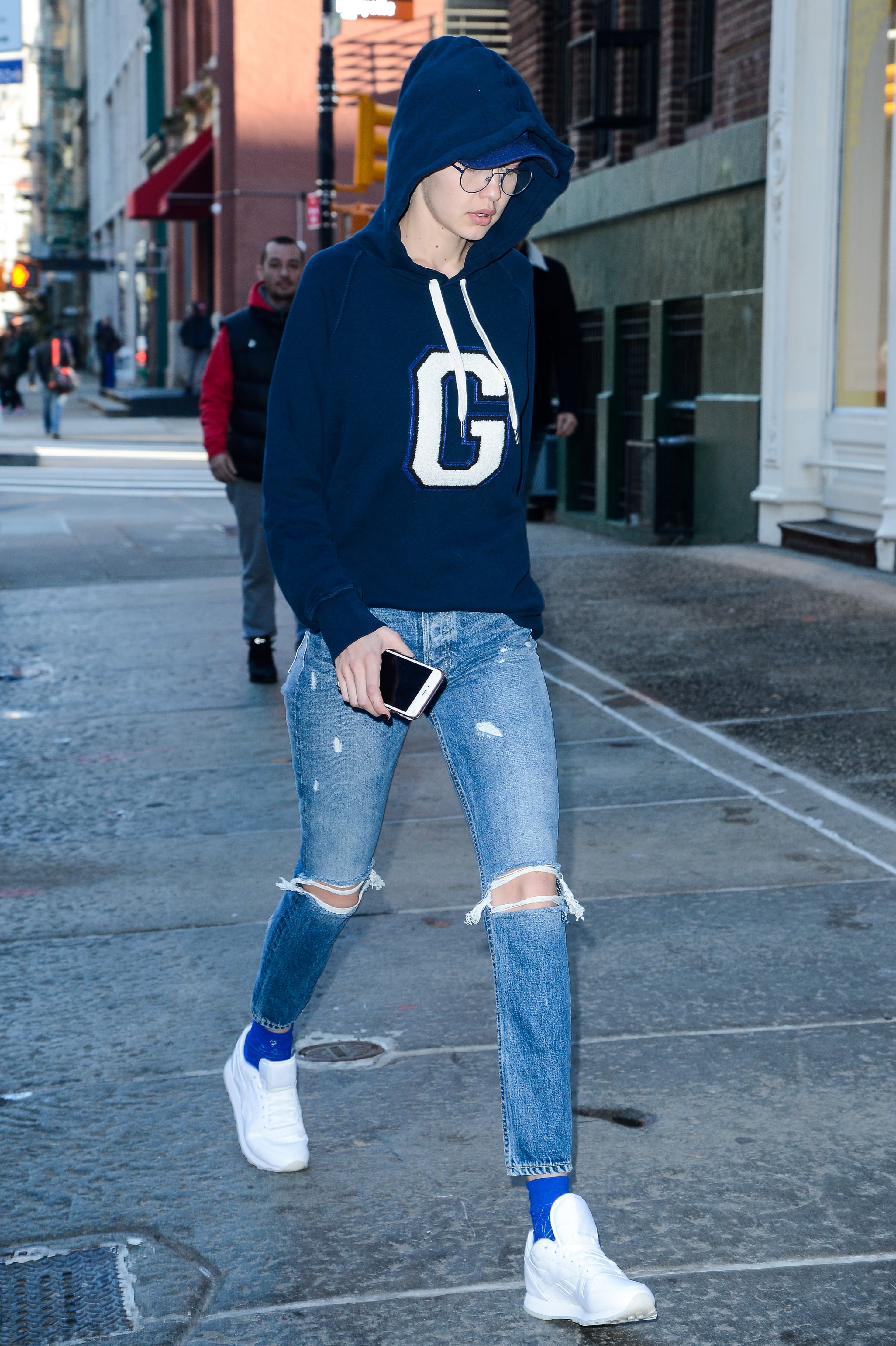 Hoodie with jeans outfit outlet