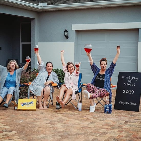 Moms' Funny Back-to-School Photo