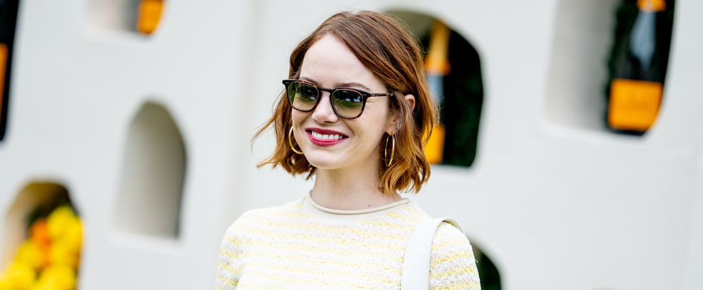 Emma Stone's Platinum Blonde Hair and Bob Haircut