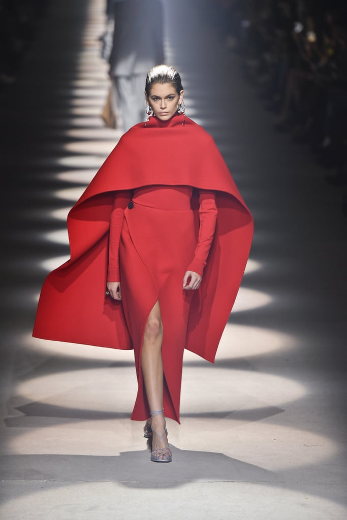 Kaia Gerber on the Givenchy Fall 2020 Runway at Paris Fashion Week