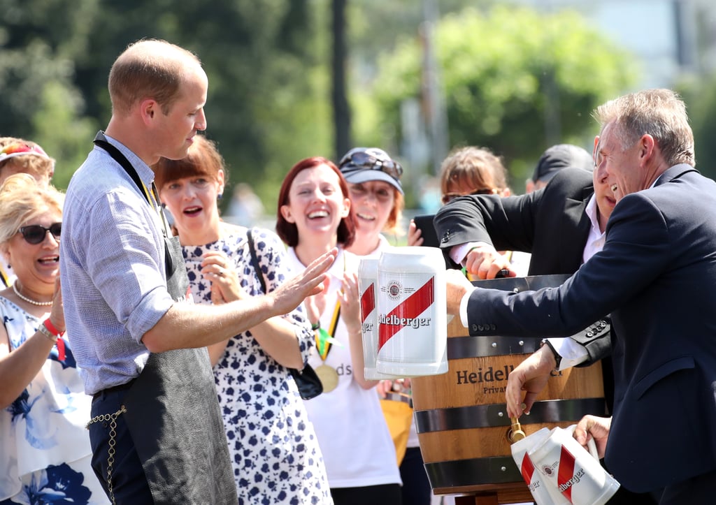 Kate Middleton and Prince William Drinking Beer in Germany