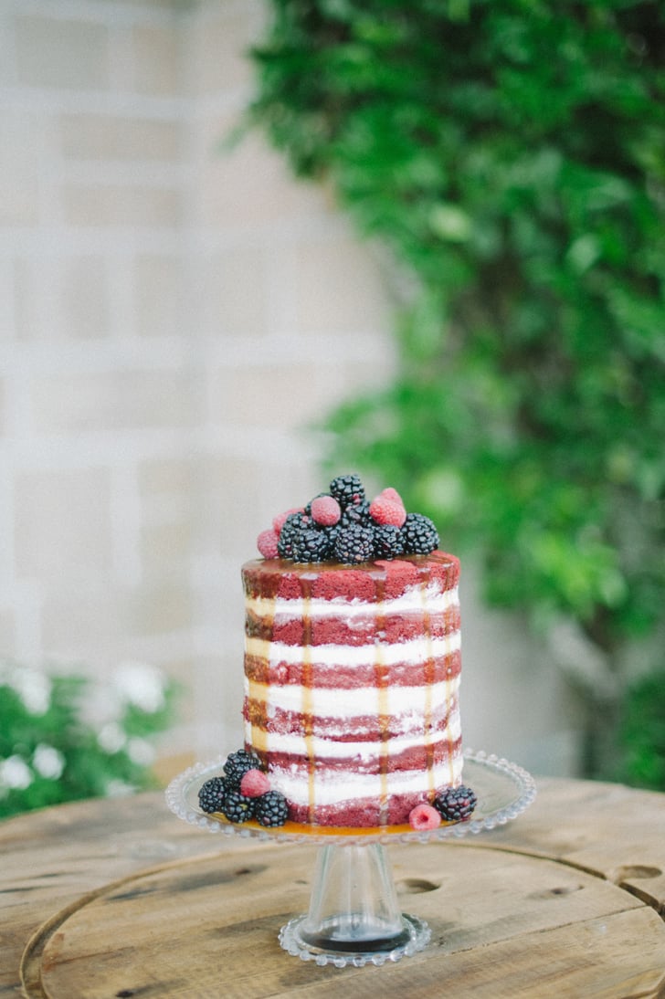 Dripping Red Velvet Naked Wedding Cakes POPSUGAR Food