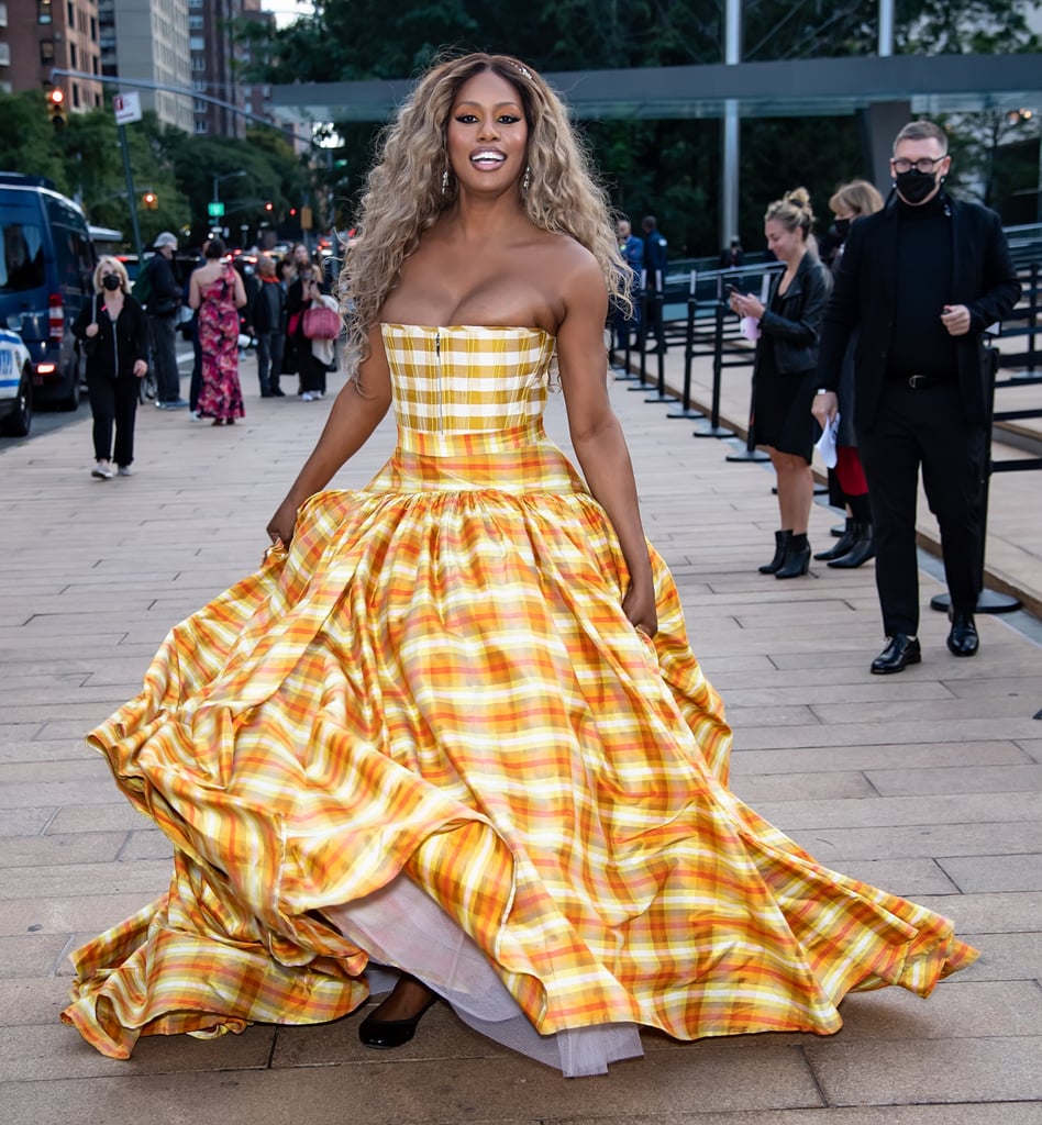 Laverne Cox Wore a Plaid Gown to New York City Ballet Gala