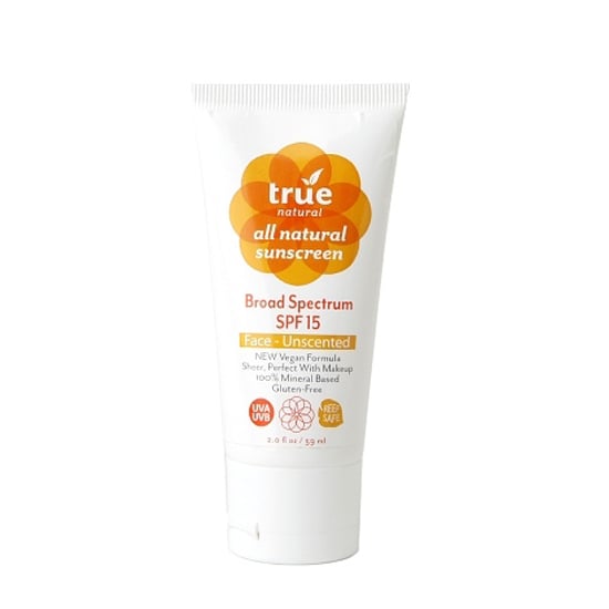 Animal lovers, listen up! True Natural Sunscreen SPF 15 ($20) is made with a 100 percent vegan formula.