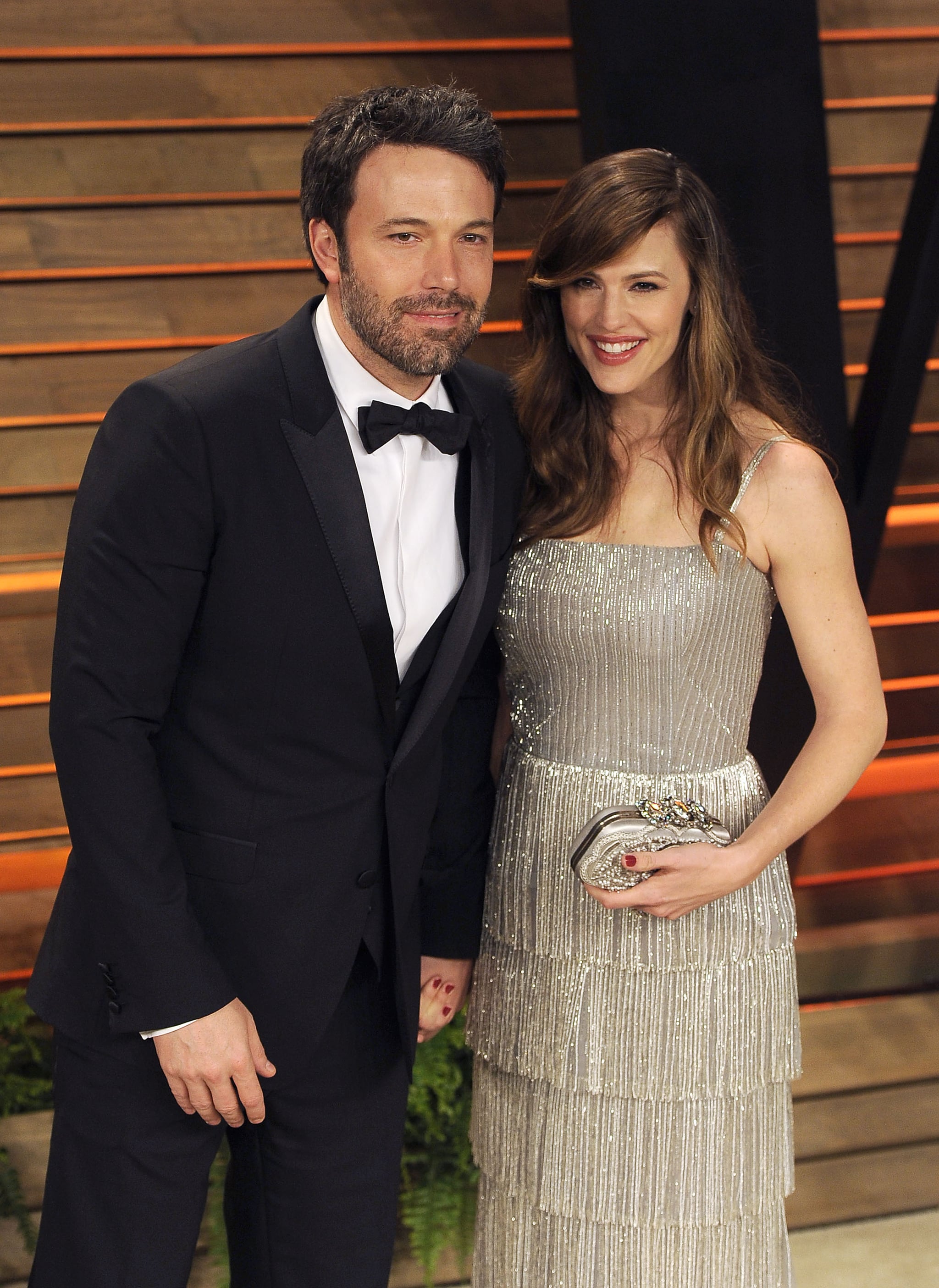 WEST HOLLYWOOD, CA - MARCH 02:  Actor Ben Affleck and wife Jennifer Garner arrive at the 2014 Vanity Fair Oscar Party Hosted By Graydon Carter on March 2, 2014 in West Hollywood, California.  (Photo by C Flanigan/WireImage)