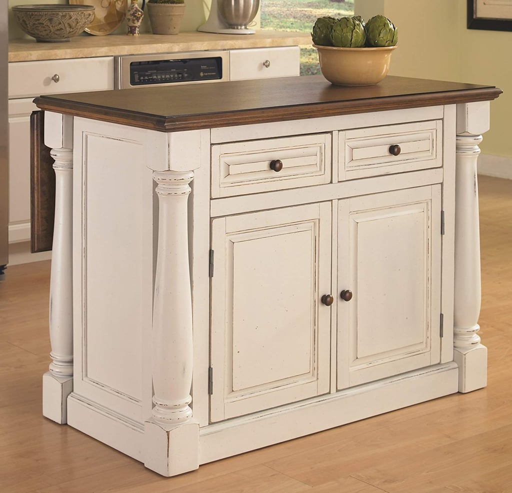 Monarch White Kitchen Island by Home Styles