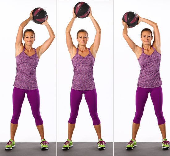 Ab Exercise With Medicine Ball: Overhead Circles