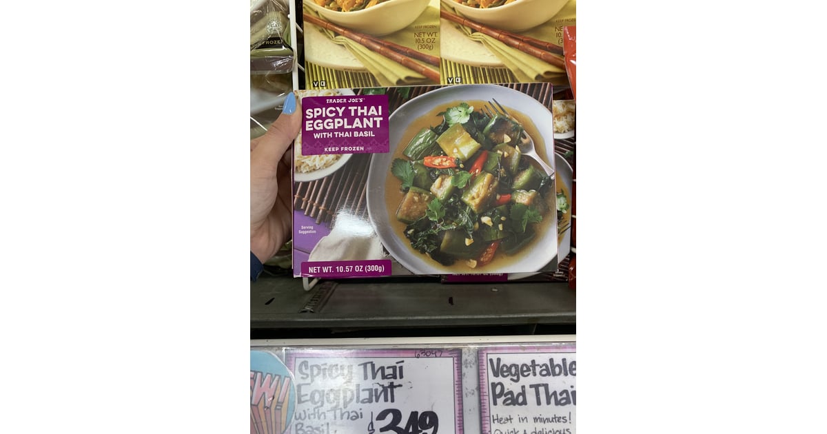 Trader Joe's Spicy Thai Eggplant With Thai Basil Best Trader Joe's
