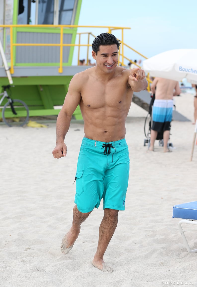 Shirtless Mario Lopez With Wife in Miami Beach | Pictures | POPSUGAR ...