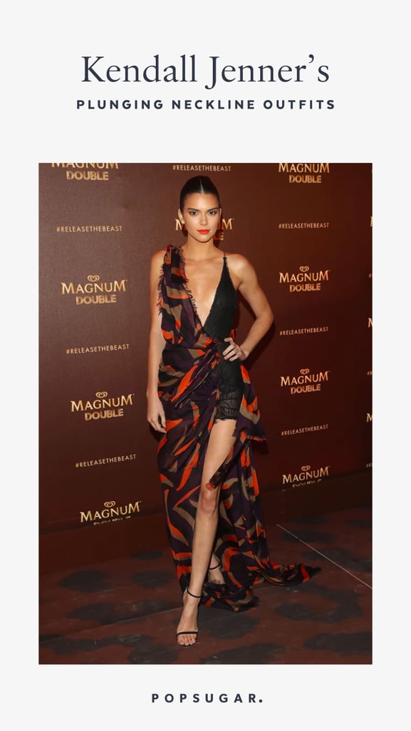 Kendall Jenner Plunging Neckline Outfits