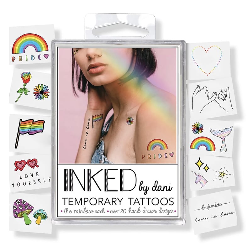 Inked by Dani Temporary Tattoos Rainbow Pack