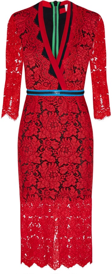Preen by Thornton Bregazzi Sloane Zipped Lace Dress ($2,465)