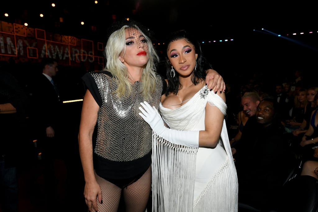 Cardi B and Lady Gaga at the 2019 Grammys