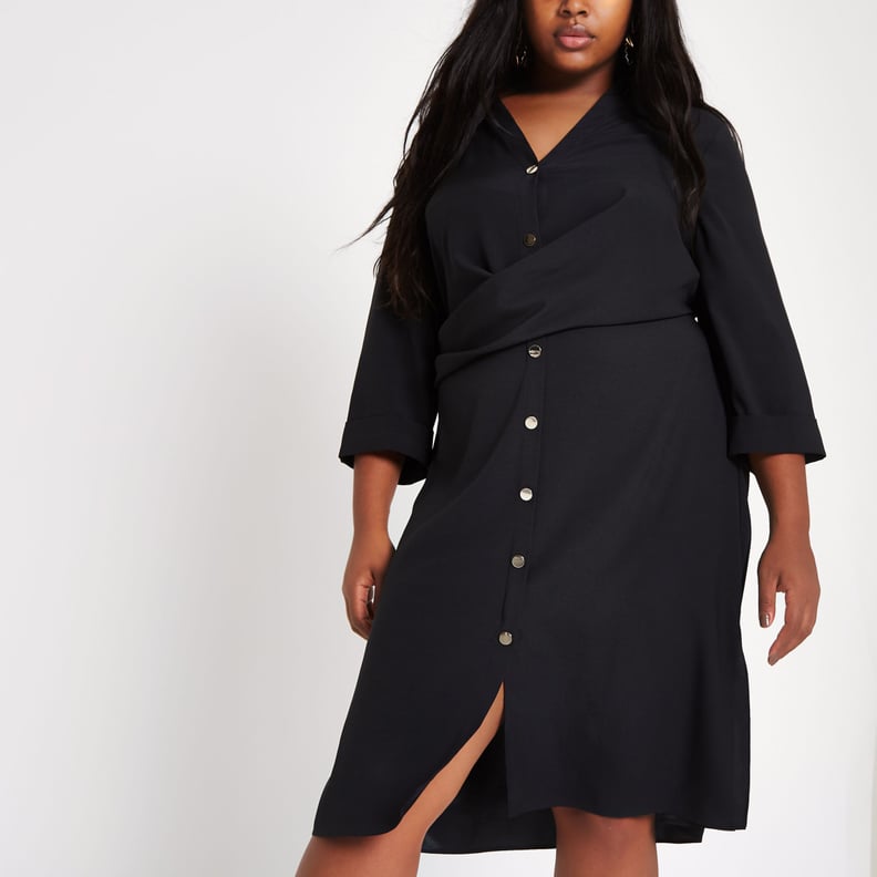 River Island Twist-Front Shirtdress