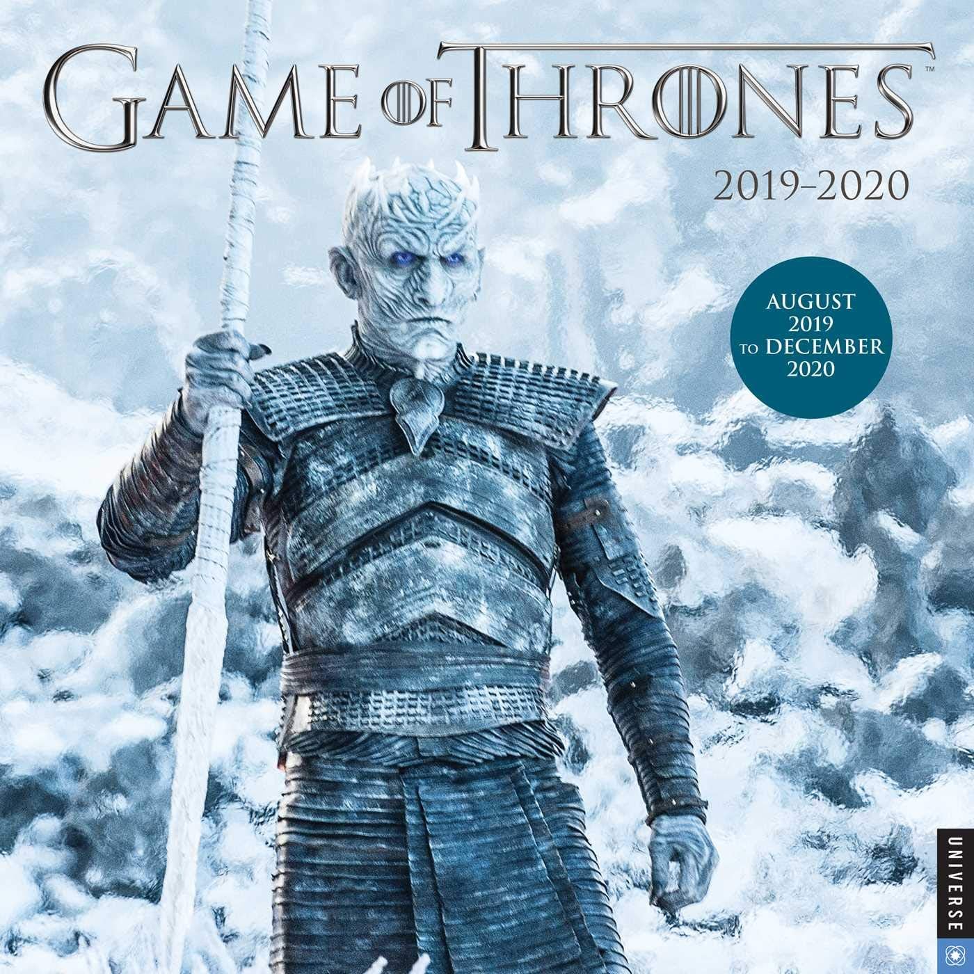 Game Of Thrones 2019 2020 17 Month Wall Calendar Hold The Door