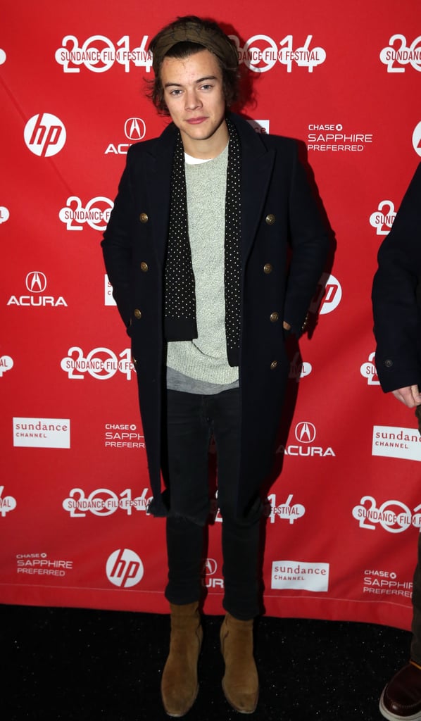 Harry Styles showed up at Saturday's premiere of Wish I Was Here.
