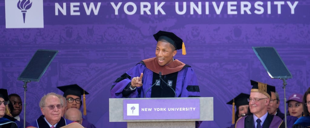 Pharrell Williams NYU Commencement Speech Video 2017