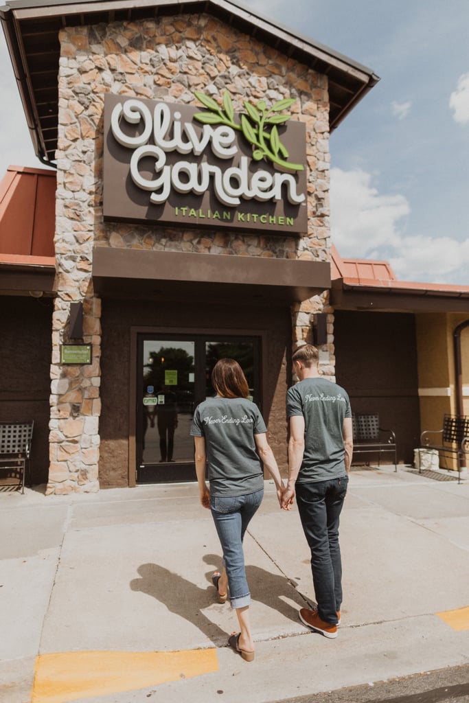 Olive Garden Engagement Shoot