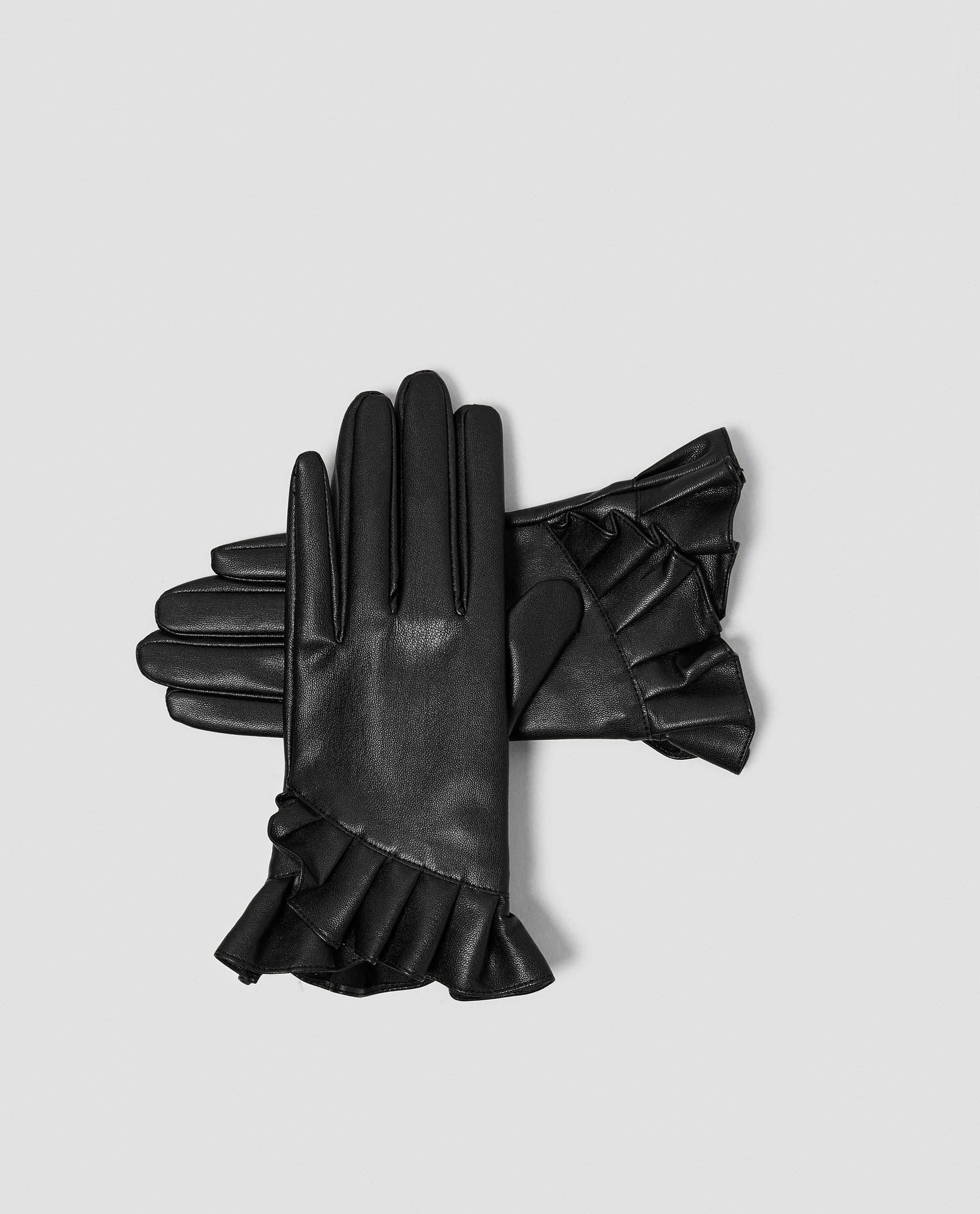 fake leather gloves