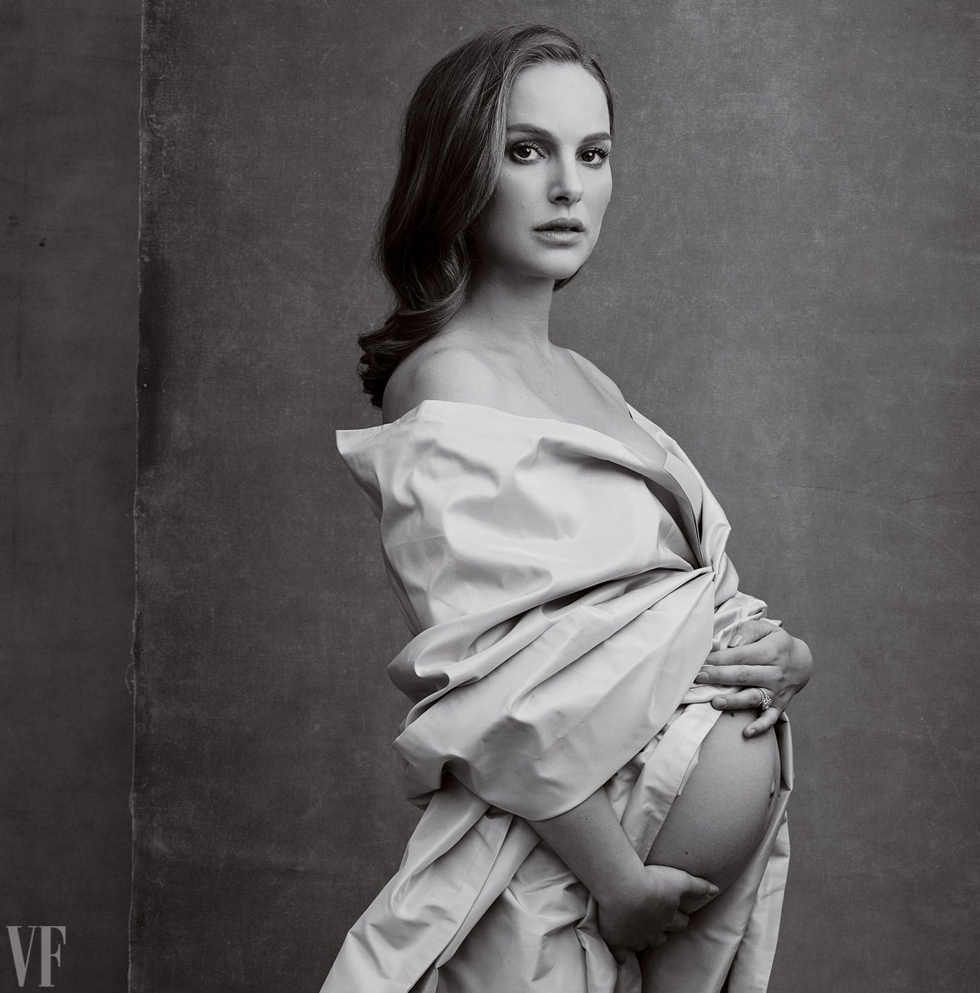 Natalie Portman Vanity Fair Pregnant Photo January POPSUGAR Celebrity