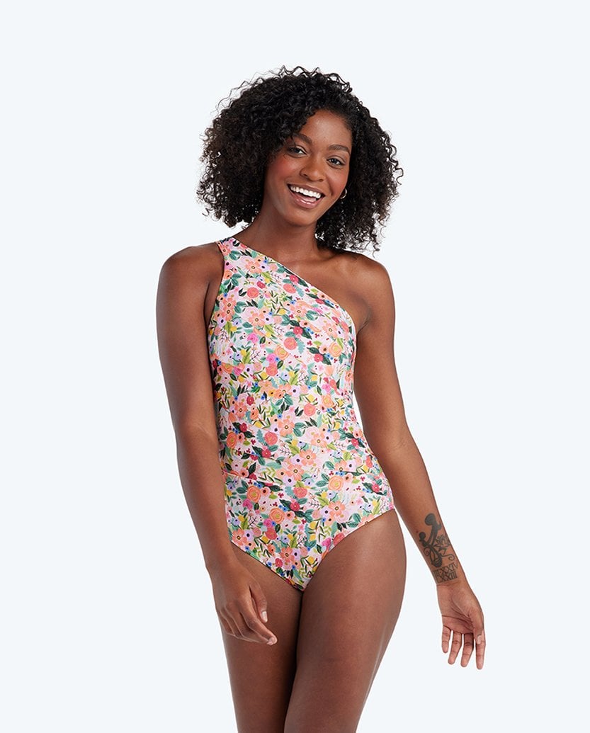Rifle Paper Co. x Summersalt The Sidestroke in Garden Party, Shop Bright  Blooms and Cute Ruffles With the Rifle Paper Co. x Summersalt Swimsuit  Collab
