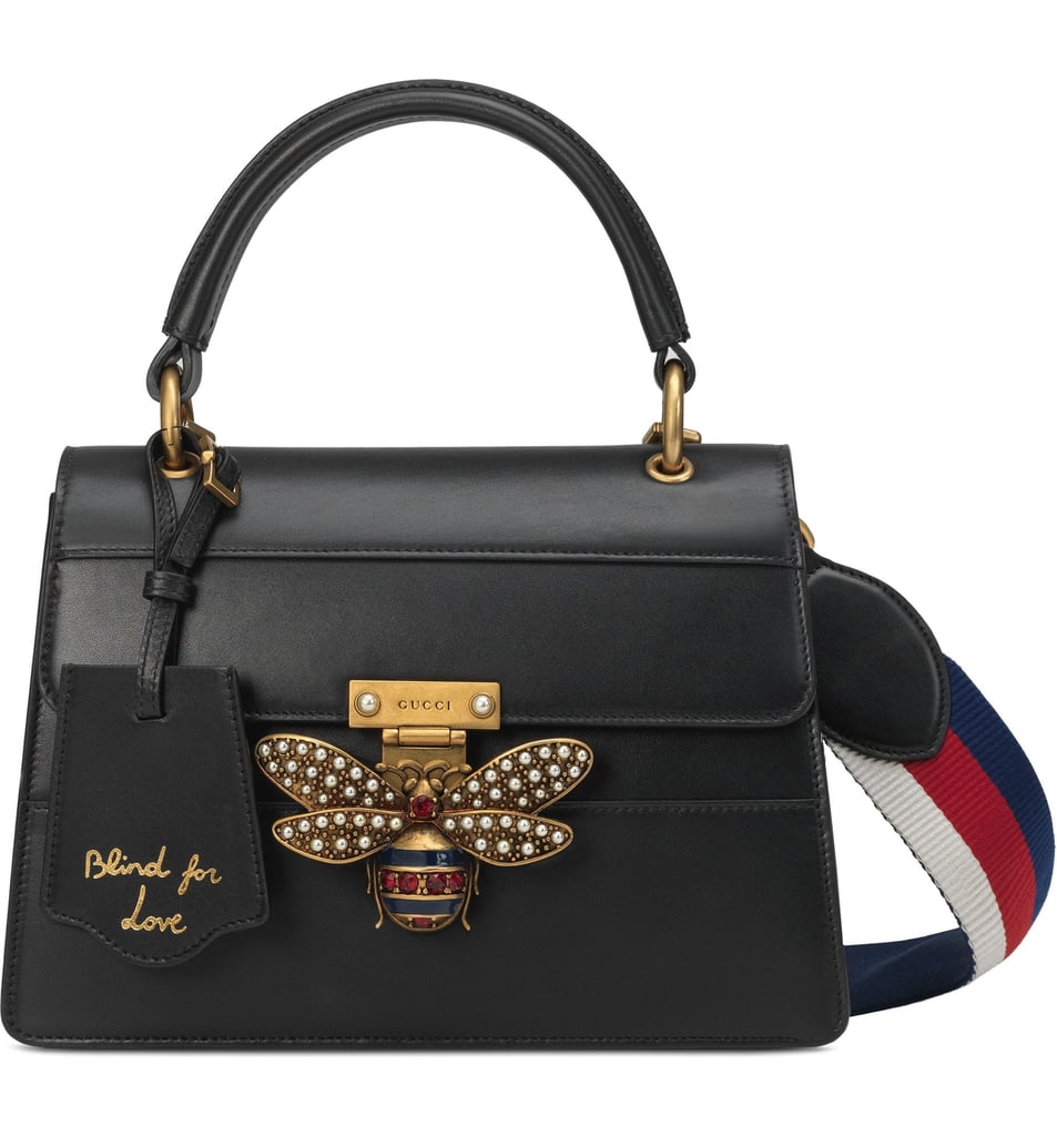 Gucci Queen Margaret Top Handle Leather Satchel
