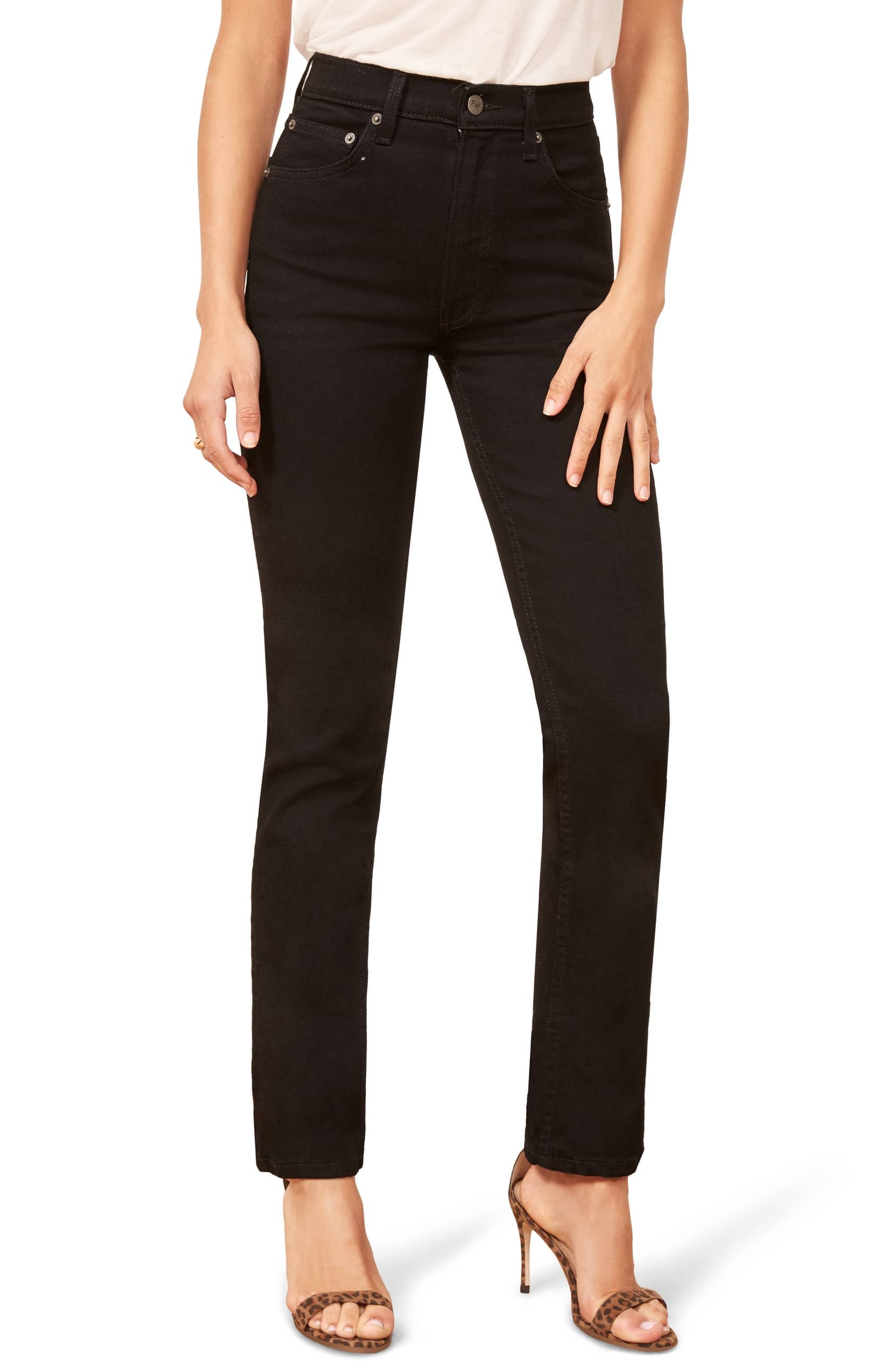 reformation straight leg jeans