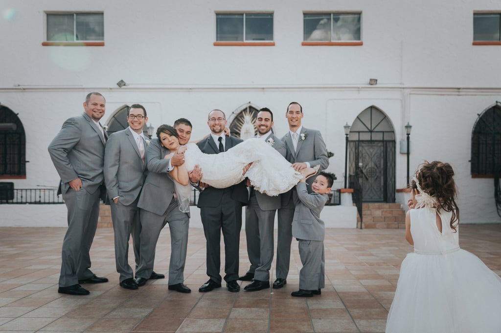 Elegant Wedding Reception With Blush and Gray Colors