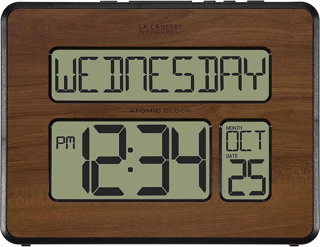 La Crosse Technology Digital Calendar Clock