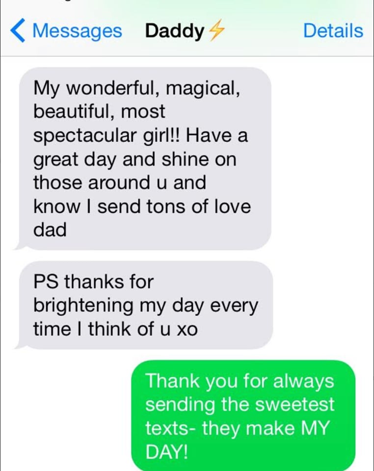 Dad Texting Daughter Every Morning After Her Breakup Popsugar Love And Sex 