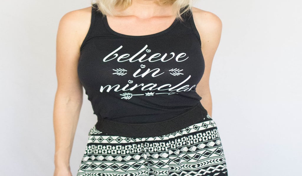 “Miracles Happen” raglan shirt