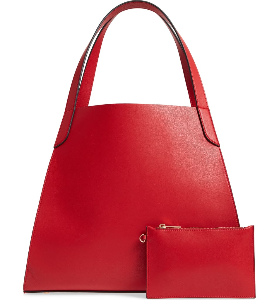 Leith Trapezoid Faux Leather Tote