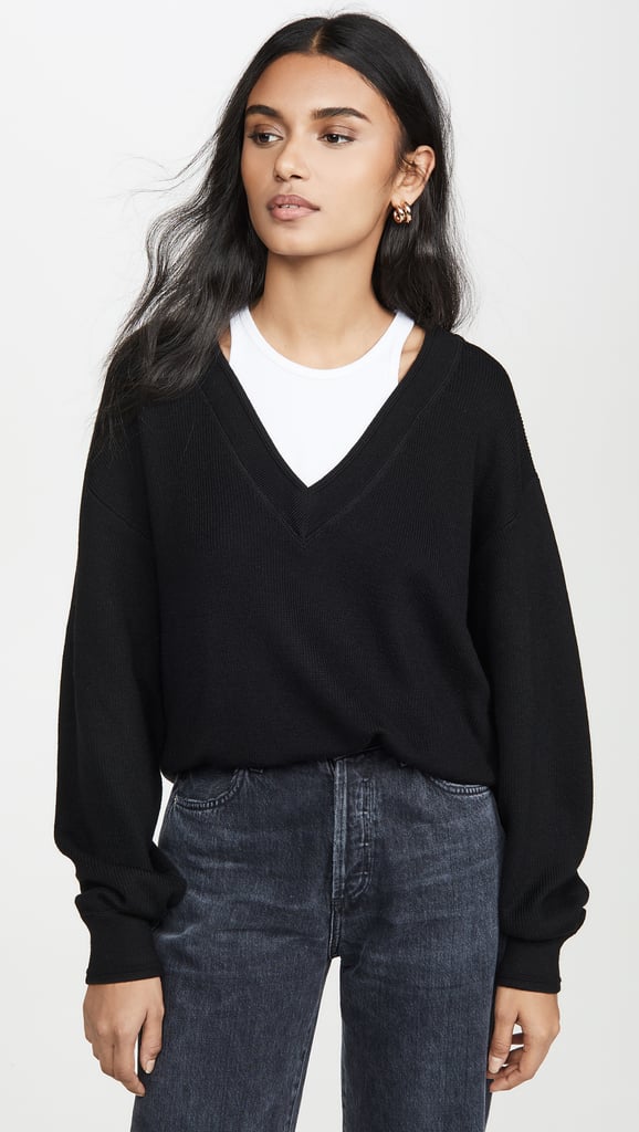 Alexanderwang.t Bi-Layer V Neck Sweater