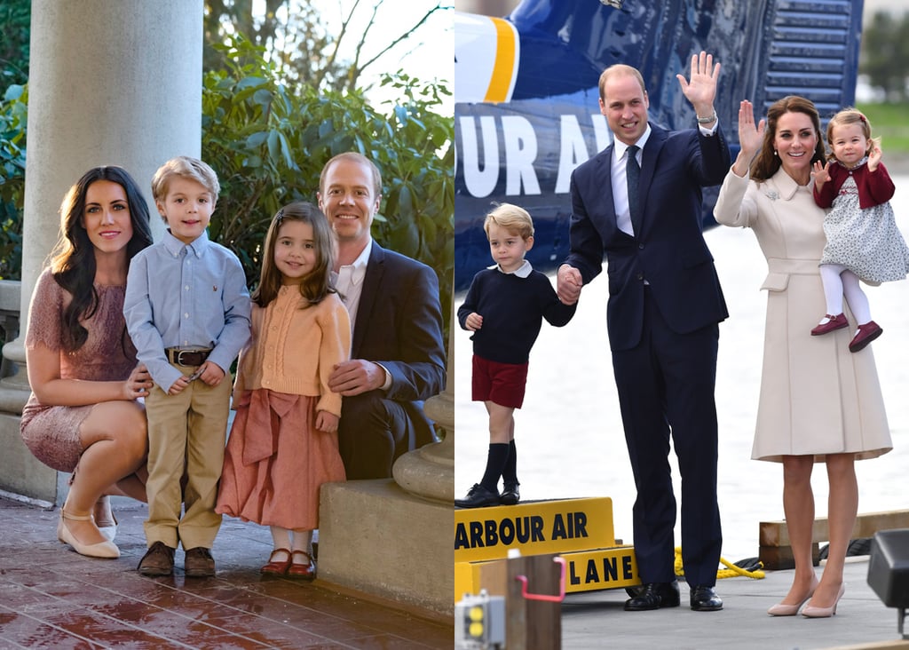 Preston Karwat and Briella Wintraub as Prince George and Princess Charlotte