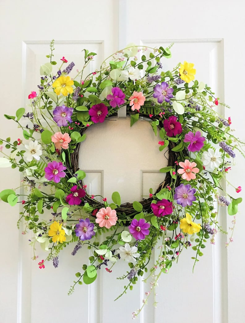 For Indoor/Outdoor Use: Flower Berry Wreath