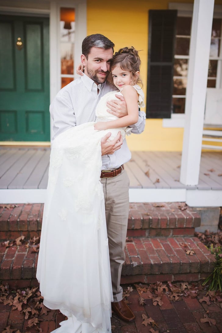 mother wearing white to wedding