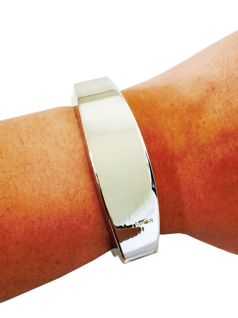 This silver Fitbit Flex bracelet ($40) will disguise your mom's fitness tracker, making daily wear a lot more stylish.