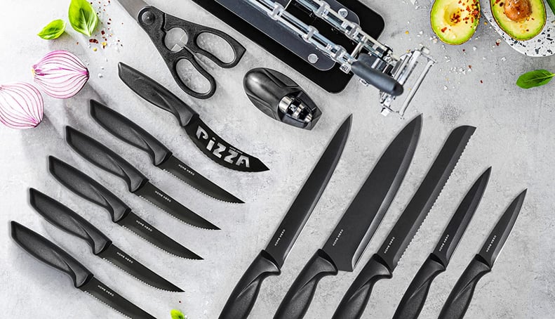 Chef Kitchen Knives 17 Piece Set - HomeHero