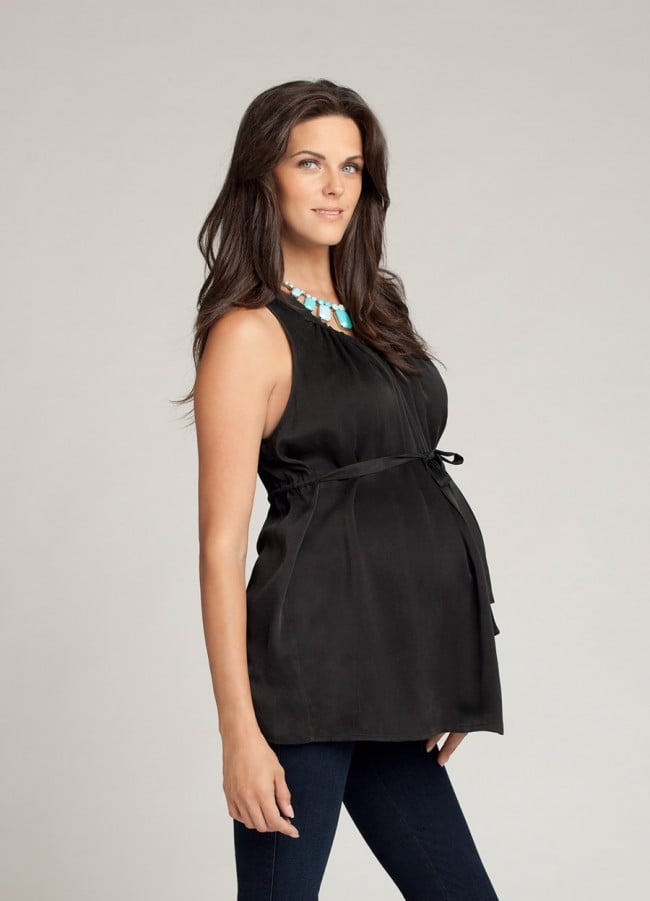 Ingrid & Isabel Silk Tie Blouse ($40, originally $128)