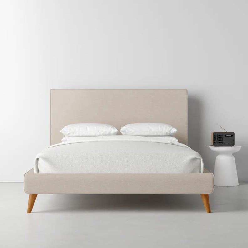 An Affordable Bed Frame: Williams Solid Wood and Upholstered Bed