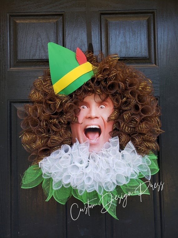 Etsy Buddy the Elf Wreath