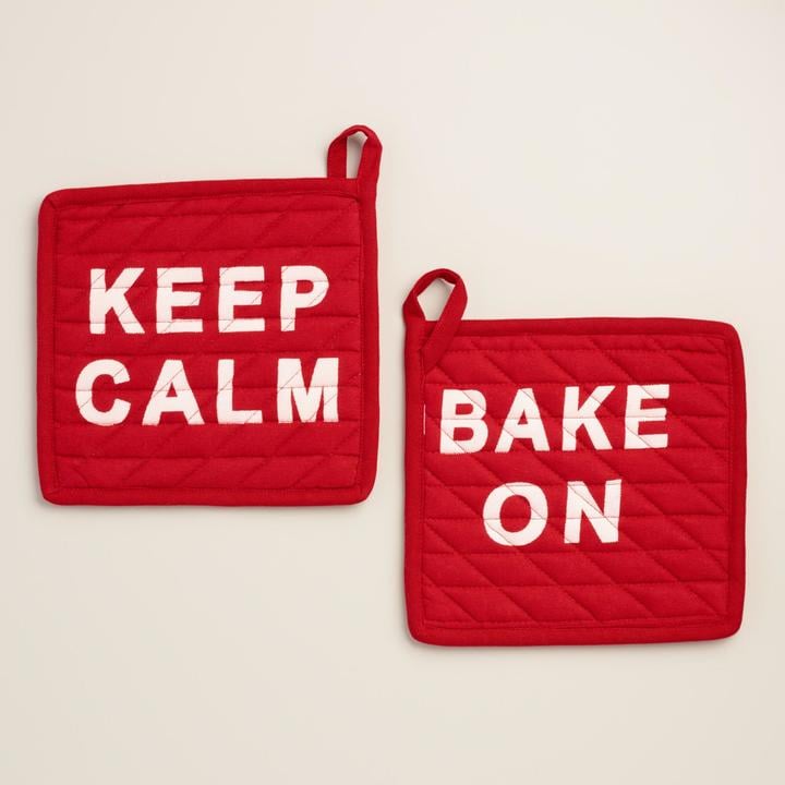 Cost Plus World Market Keep Calm & Bake On Potholder ($10)