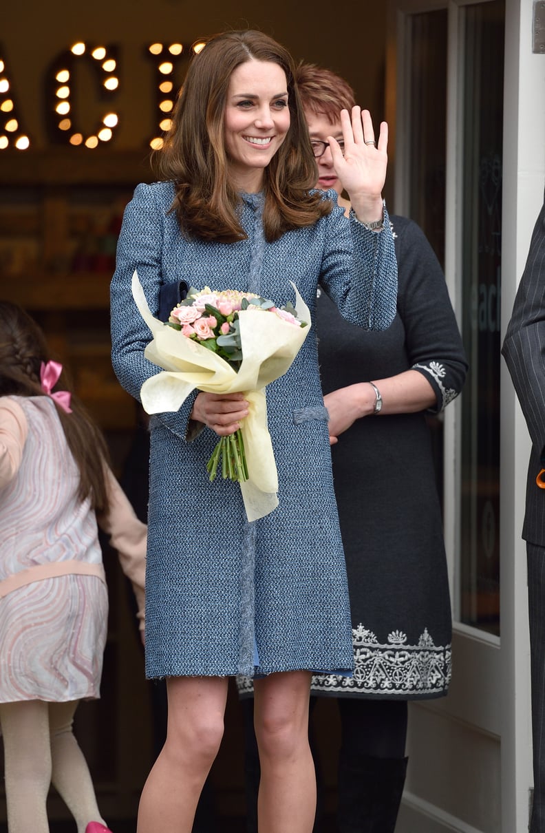 Kate Middleton Blue Tweed Missoni Coat March 2016 | POPSUGAR Fashion