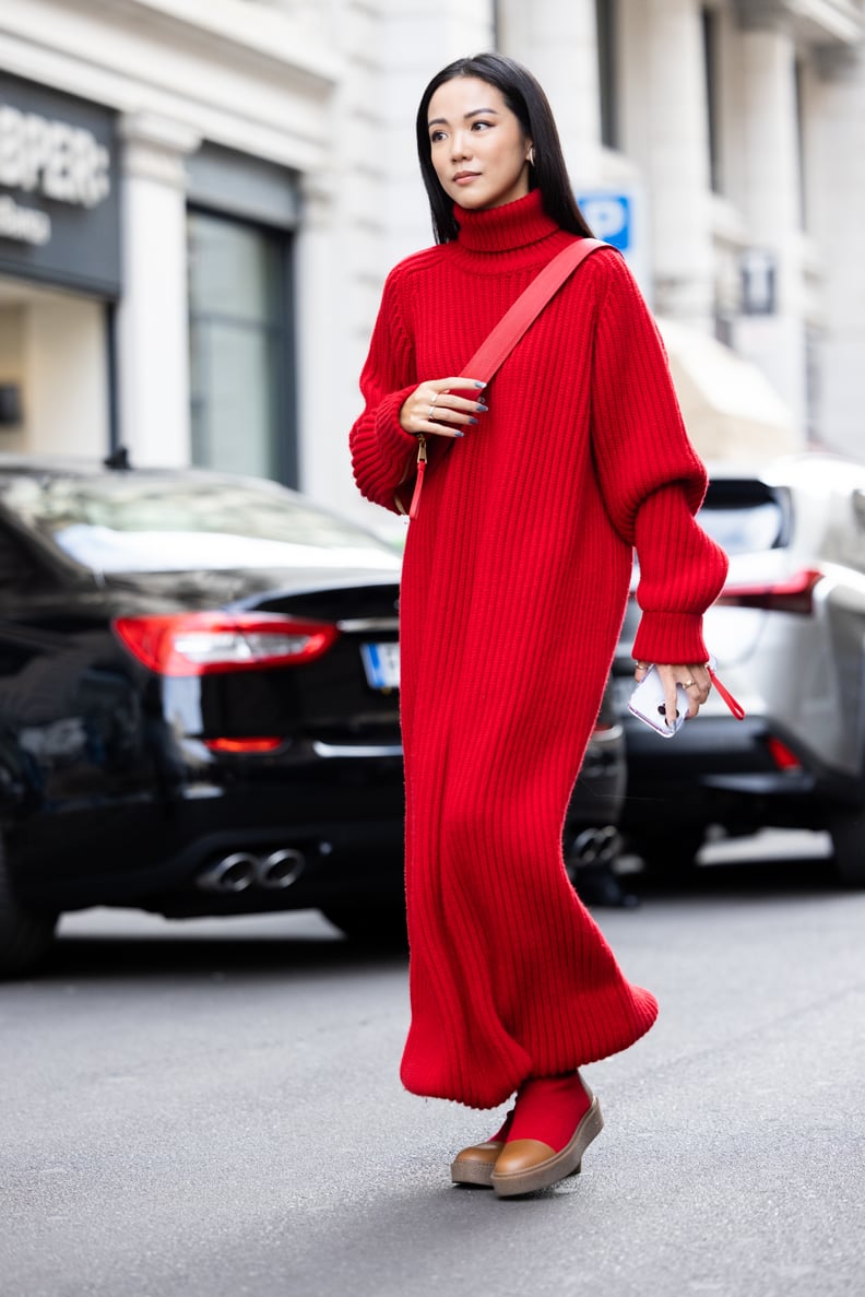 Red Cashmere Sweater - Outfit Of The Day