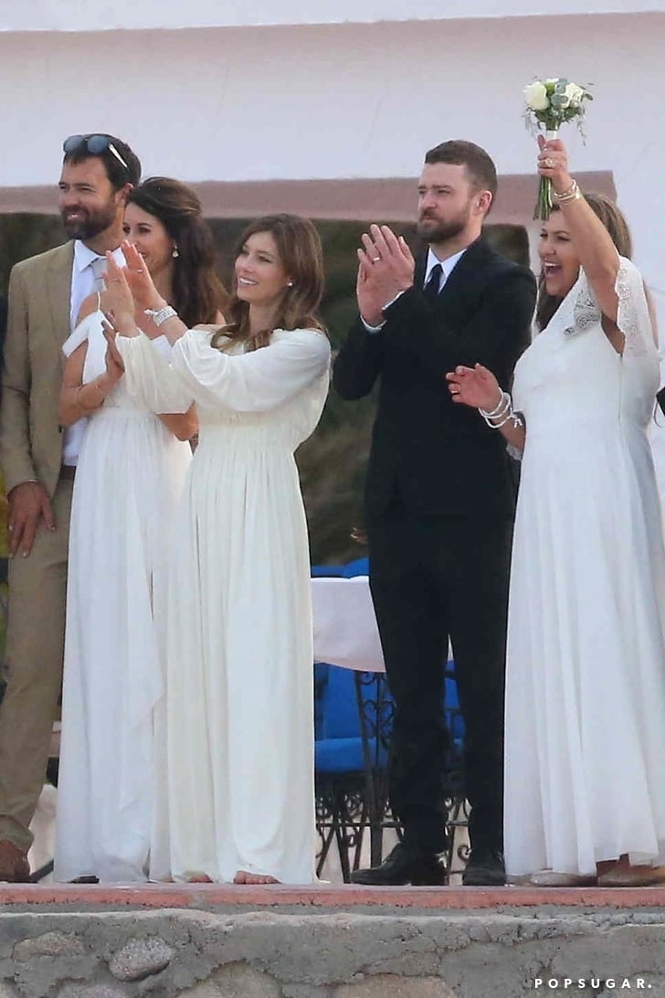 Justin Timberlake And Jessica Biel At Her Brother S Wedding Popsugar Celebrity