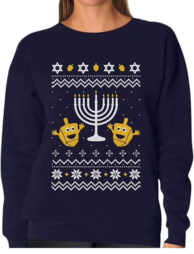 Tstars Funny Ugly Hanukkah Sweatshirt