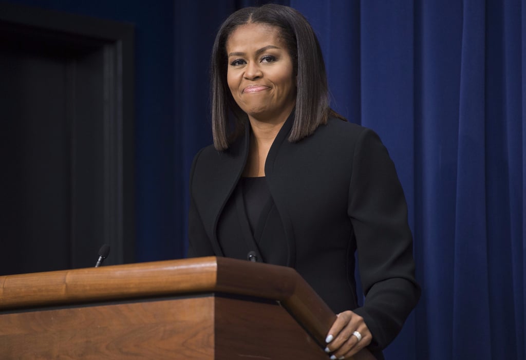Michelle Obama's Brandon Maxwell Suit December 2016