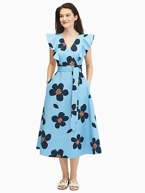 Grand Flora Poplin Midi Dress